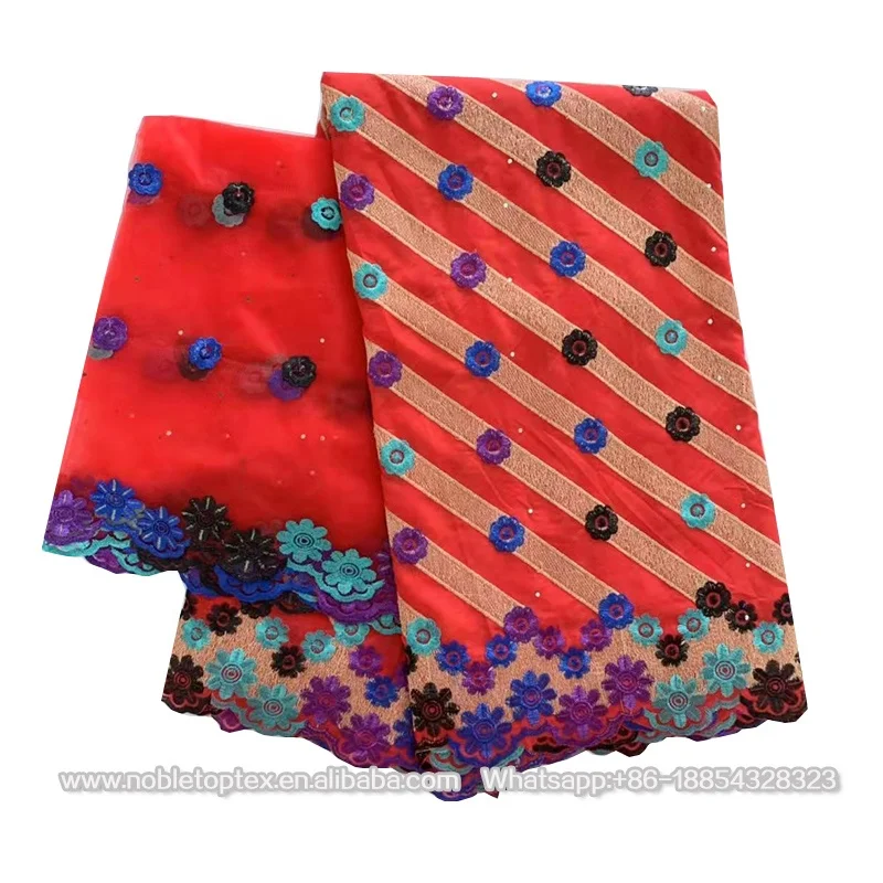 new arrival Swiss voile cotton set african lace fabrics embroidery nigeria lace with beads