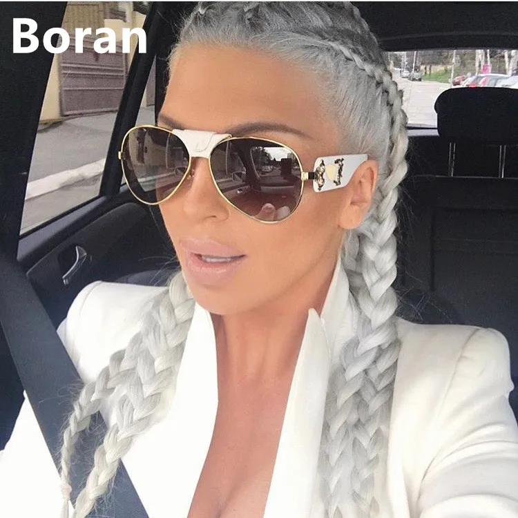 

Boran Classic Sunglasses Pilot Black Men/women Brand Designer for Male