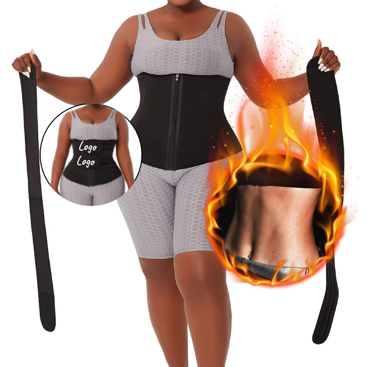 

Latest Style Custom Logo Cheapest Thin Neoprene Slimming Belt Waist Trimmer Waist Support Waist Trainer Women, As shown