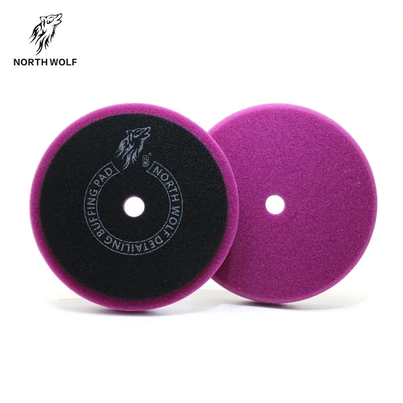 

5.5 Inch Car Polishing Foam Pad North Wolf Foam Buffing Pad Car Detailing Convex Foam Pad