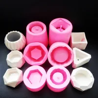 

Various Different Size Cement Silicone Pot Making Molds handmade Resin Craft Box Concrete Planter Mould