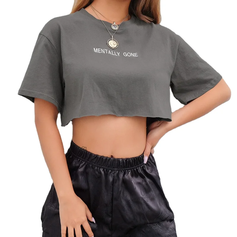 

Hot Sale Gym Wear Women Tapered Fit Custom Blank Crop Top T Shirt Casual Short sleeves Cotton Spandex Soft Dry Fit T Shirts, All kinds of color according to your requirements