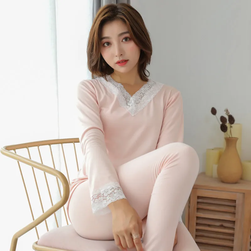 

2018 Wholesale cheap ladies sleep suit long sleeve attumn casual night pajamas adult Sleep wear