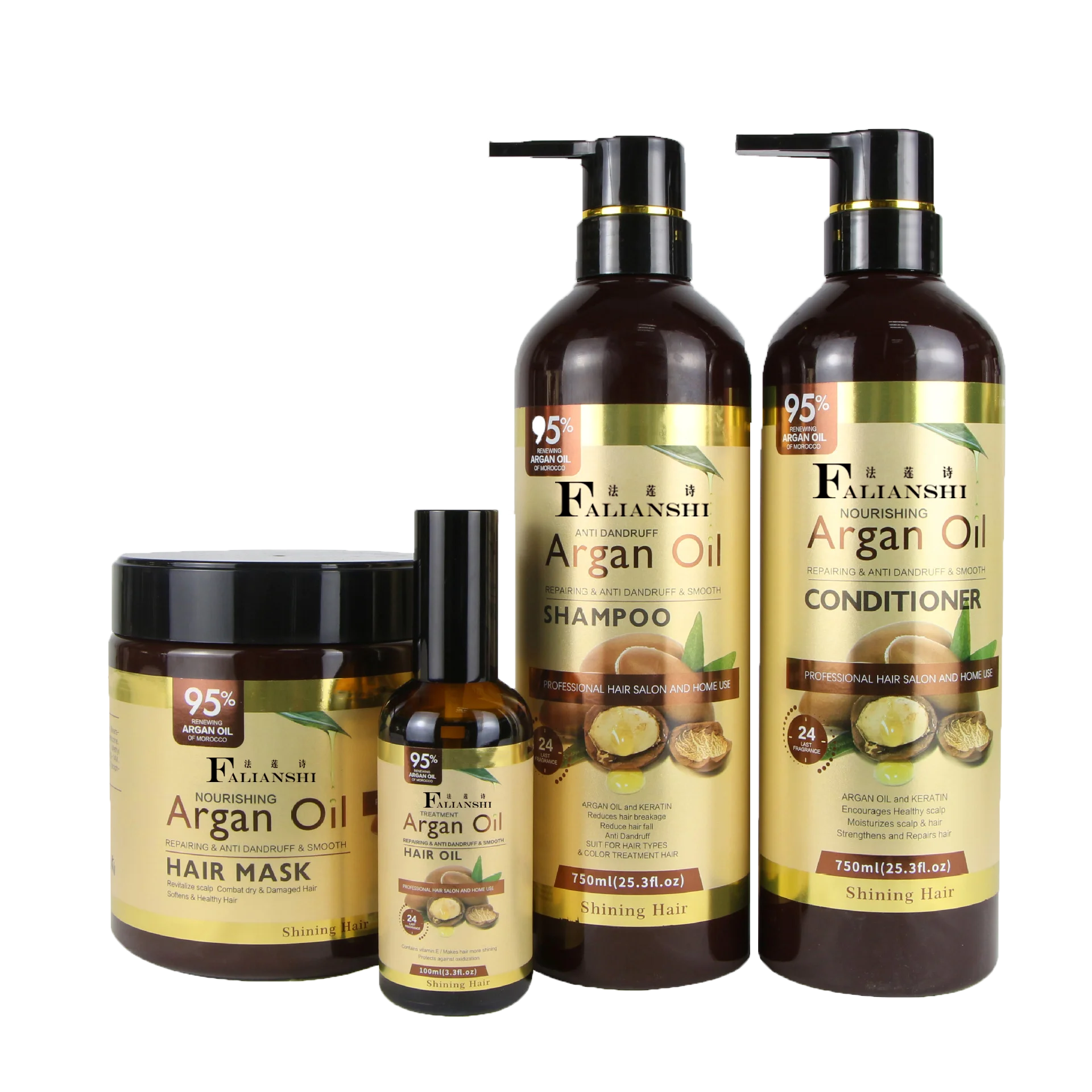 

OEM/ODM Private Label 95% Pure Natural Organic Sulphate Free Moroccan Argan Oil Shampoo Morocco Hair Care product