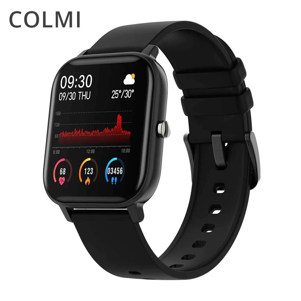 

COLMI P8 Smartwatch 1.4 inch Full Touch Screen Fitness Tracker Blood Pressure Smart Watch