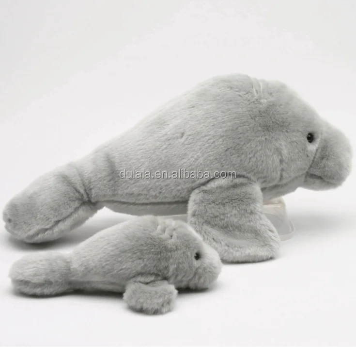 

custom shape manatee plush toy soft giant stuffed animals plush toy pillow wholesale dropship