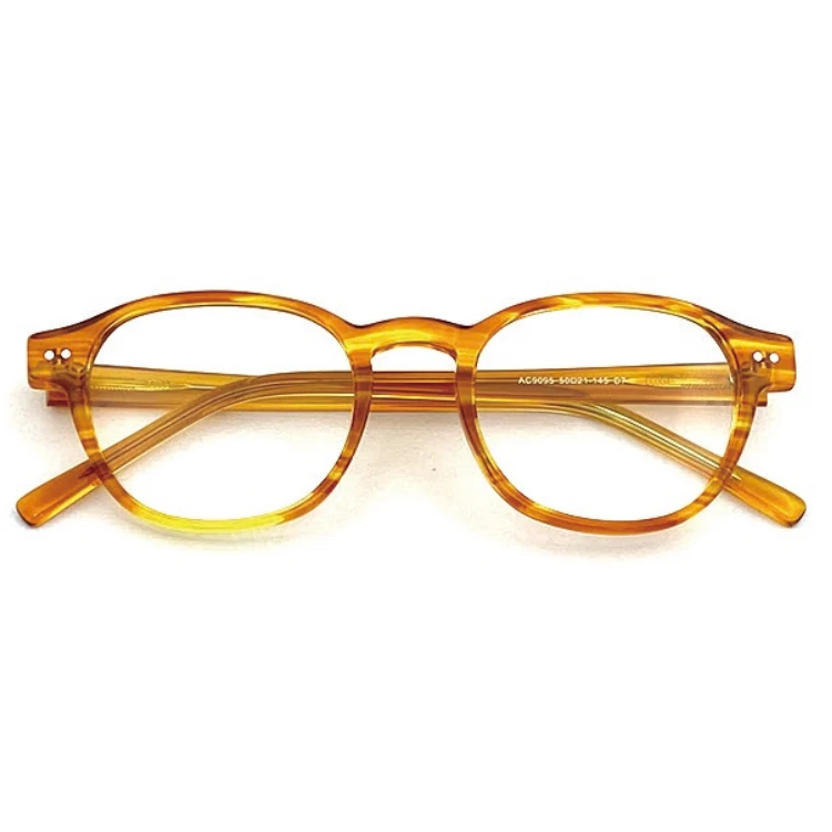 

Private Label Acetate Optical Eyewear Solid Yellow Eyeglasses Frames for All Face