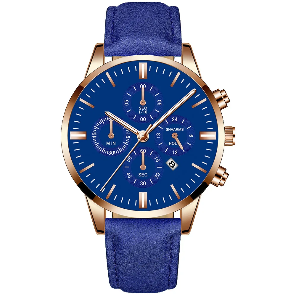 

2021 Top Sale Men's Wristwatch Fashion Simple Stainless Steel Mesh Belt Quartz Watch For Man European and American Brand Reloj, 14 colors