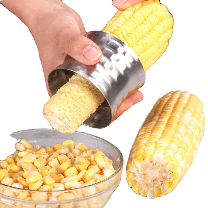 

304 Stainless Steel Cornhusker Planing Corn Maker corn Threshing Stripping Granulators Creative Kitchen Gadgets Corn peeler