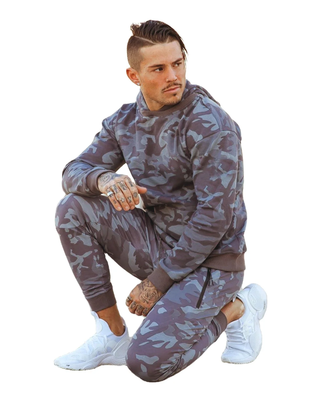 

Camouflage Men Hoodies Jogging Basketball Outdoor Sport Fitness Tracksuit, Custom color
