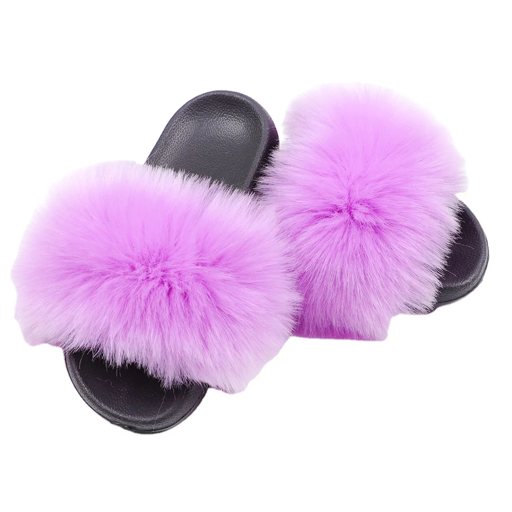 

Wholesale Supplies Winter Fluffy Slippers Good Looking Custom Printed Plush Slippers, As picture