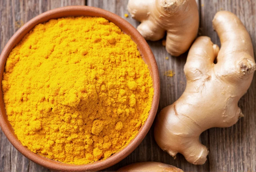 Kurkuma und Ingwer in verschiedenen kulinarischen Zubereitungen