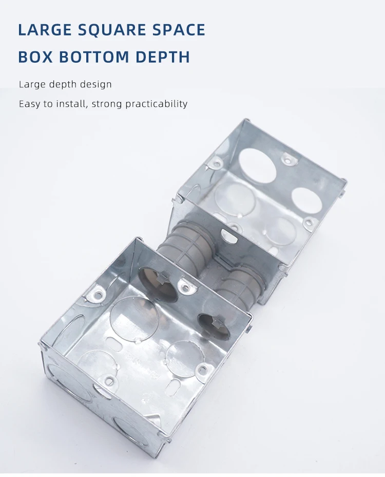 4x4 3 Way Round Square Coaxial Cable Electrical Metal Junction Types Gi