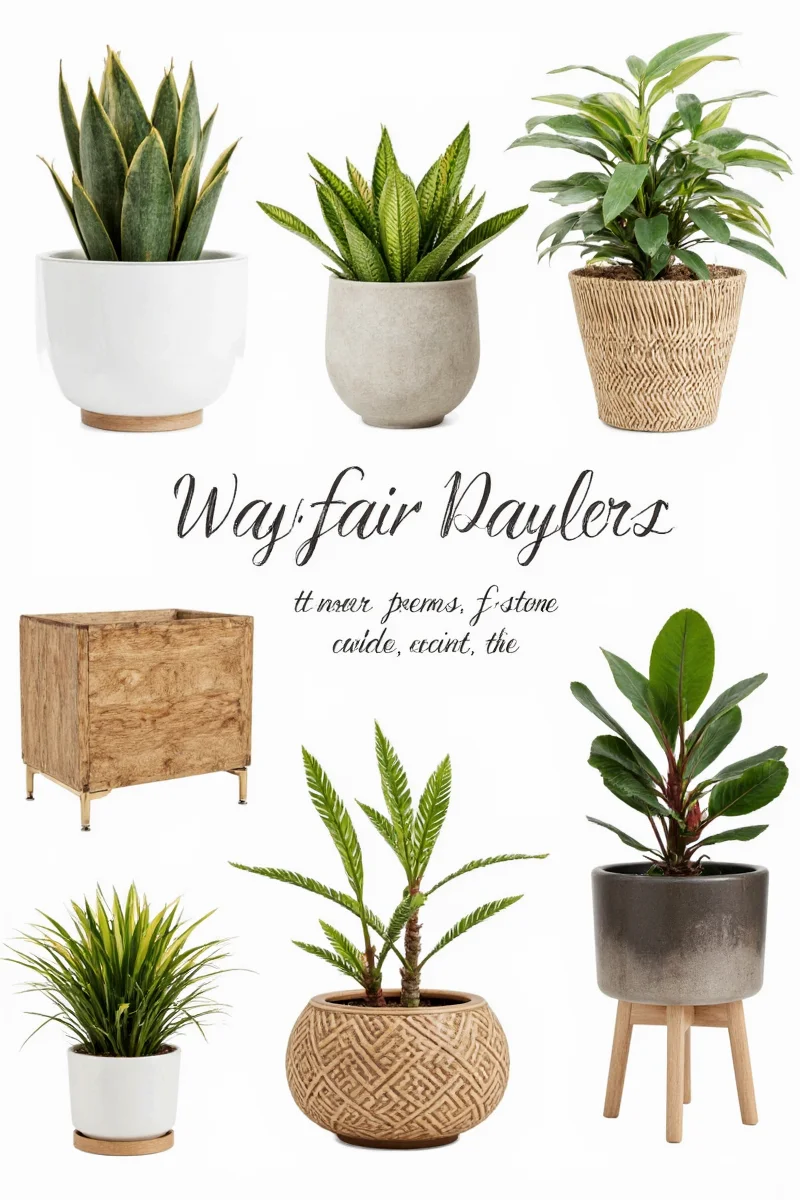 Pet-safe hanging Wayfair planters in a sunroom