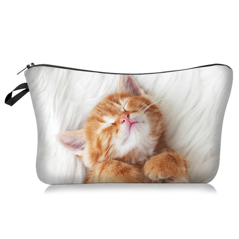 

In stock customized popular cute storage cosmetic zipper makeup bag
