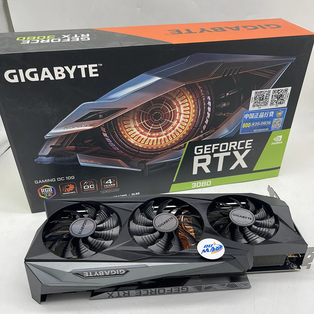 

Rumax New arrival Original Colorful Gigabyte RTX 3080 graphics cards 10GB gaming graphic card gpu graphic card