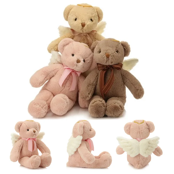 

Cute Cartoon Low Price Angel Teddy Bear Plush Toy Stuffed Animal Teddy Bear For Valentine's Day