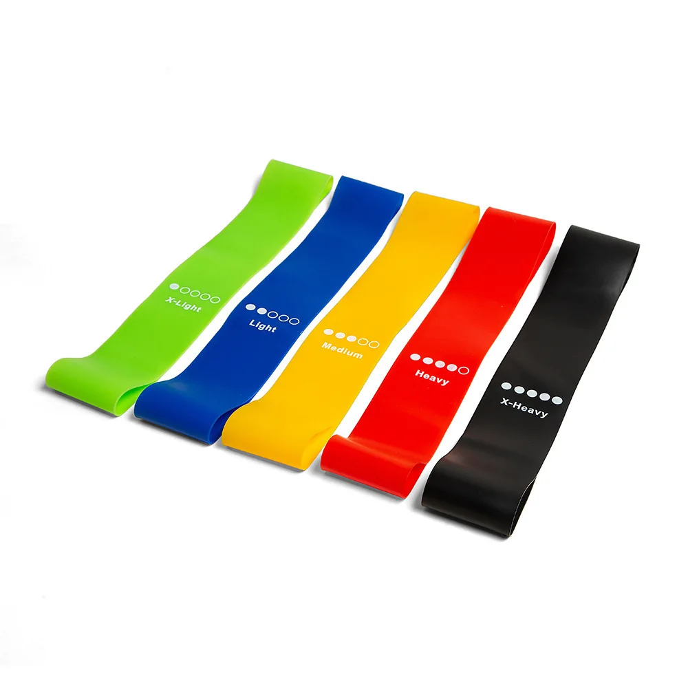 

NATUDON Anti Snap Latex Resistance Bands Set With 5 Resistance Levels, Blue/green/yellow/red/black