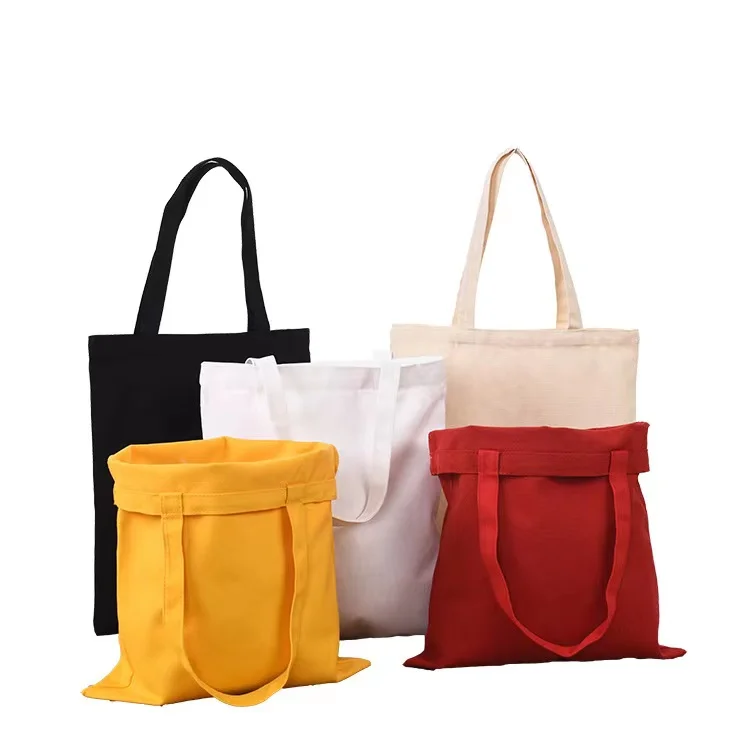 

Wholesales custom printed cotton canvas shopping tote bag with logo, Any color as customer request