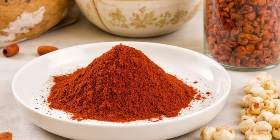 Assorted spice jars for making Ras El Hanout