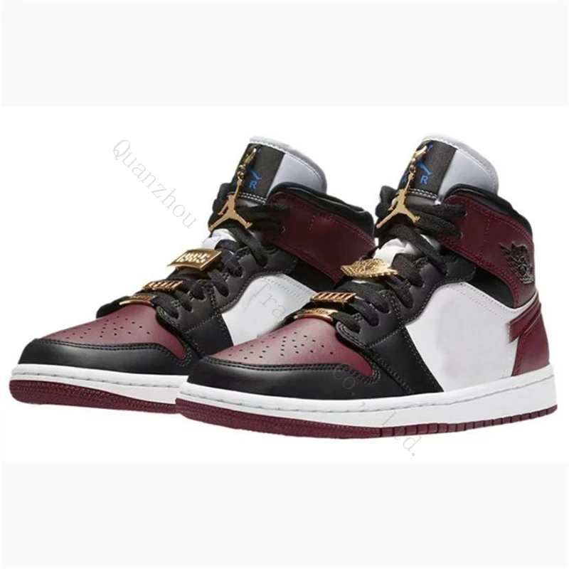 

1 Mid Maroon Backboard men sneakers fashion casual sports shoes basketball shoes GJ 1