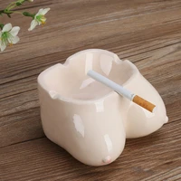 

Custom high quality ceramic cigar ashtray creative fashion personalized chest kneeling hip cigar ashtray