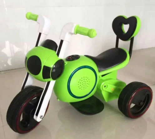 
Space dog children electric motorcycle light music battery car electric tricycle baby bike 