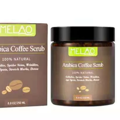 

Private Label Moisturizing Exfoliating Remove Dead Skin Organic Coconut Coffee Scrub 100% Natural Body Arabica Coffee Scrub, Brown