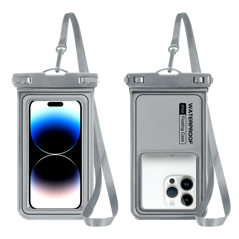 Good Quality Swimming Accessory Mobile Phone Waterproof Pouch Lanyard IPX8 Floating Bag for Phone