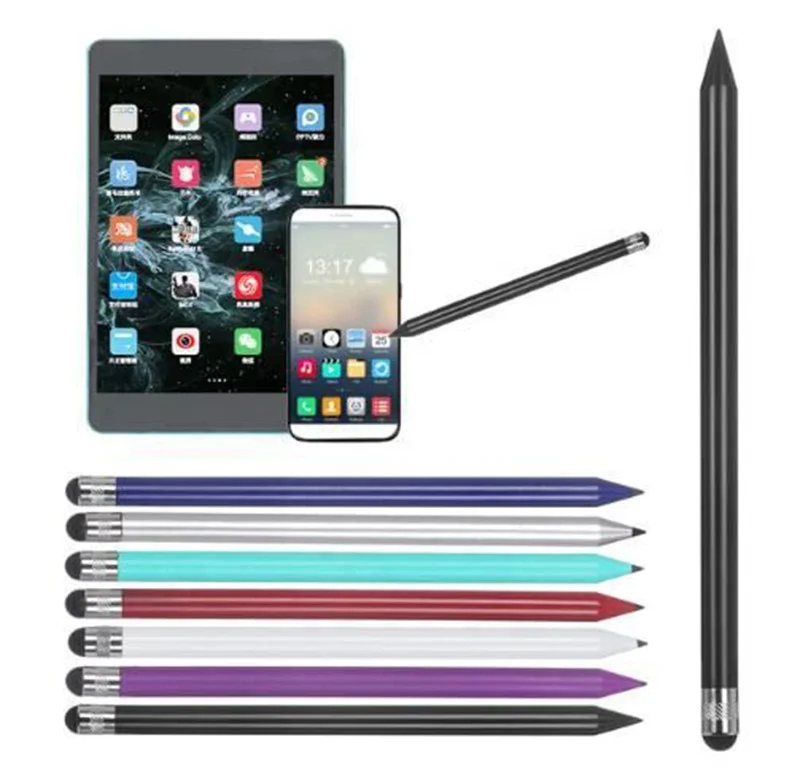 

Touch Screen Stylus Pen Lightweight Phone Accessories Wear Resistance Capacitive Pencil Navigation Writing Game Console Tablet, Black, red, silver, green, purple, blue, gray.