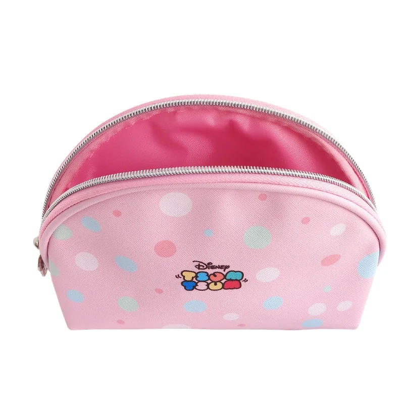 

Girl Pink Makeup Economic Women Custom Pu Cosmetic Bags Travel Zipper Cosmetic Bag