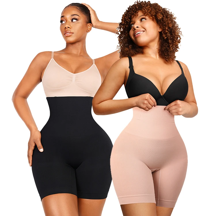 

Wholesale High Waist Spandex Shapewear Control Panties Breathable Seamless Butt Lifter Shorts Plus Size Hip Enhancer for Women