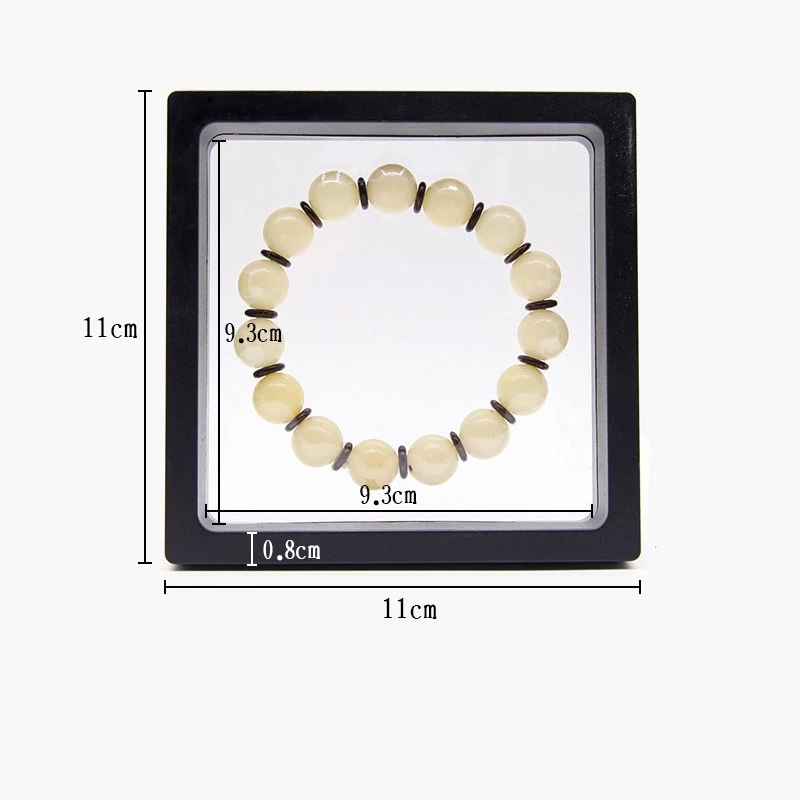 

Jewelry Display Showing Retail Box 11*11cm For Making Up The Balance Of The Transparent Suspended Floating Holder, White/black