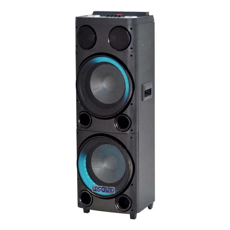 

12 AUX Active Professional Audio Blue tooth Speaker 12 Inch, Black