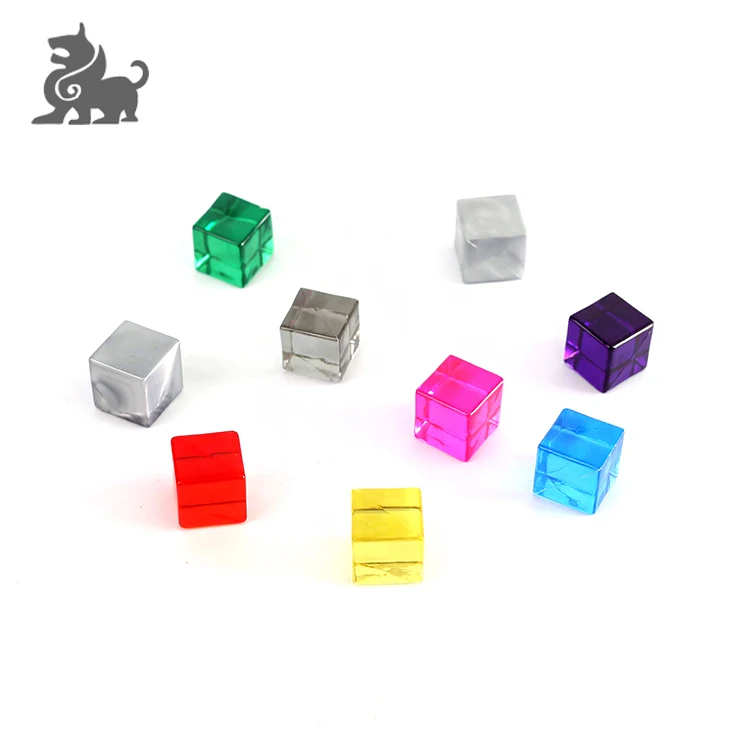 

Plastic counting cubes 10mm transparency cube, Colorful