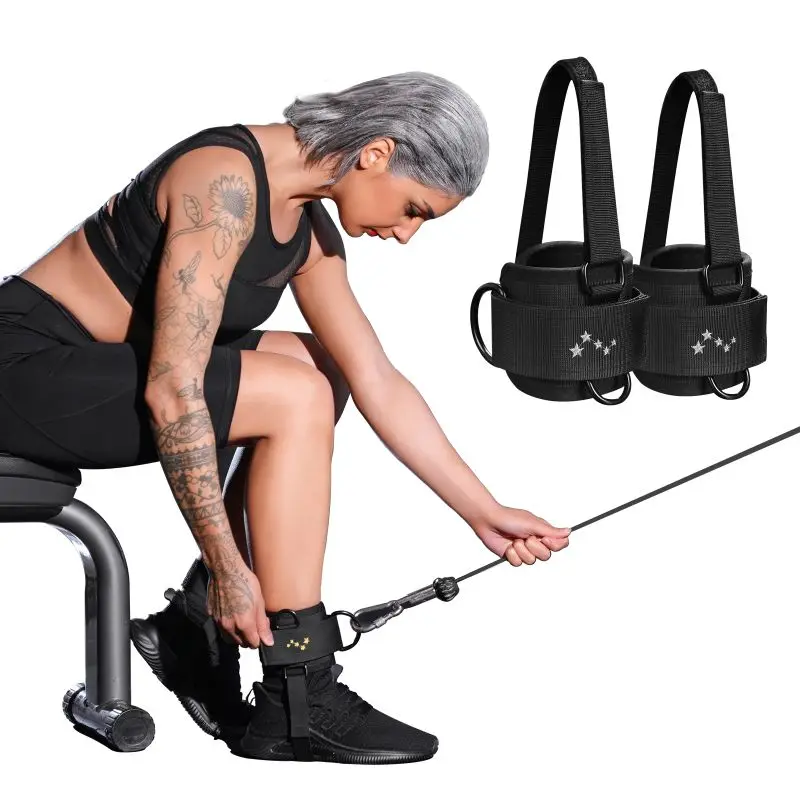 

INNSTAR Hot sale Home Gym Leg Fitness exercise training Adjustable 360 Rotating Ankle Straps