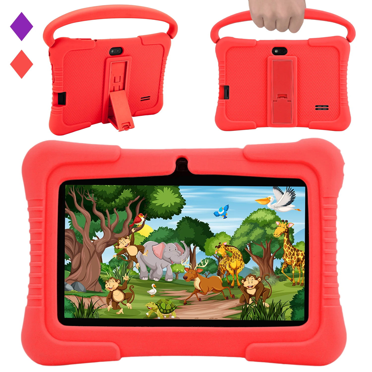 

Kids 7 inch Toddler Tablet Kids APP Preinstalled Learning Education Android Tablet with Case Lncluded Tablet PC