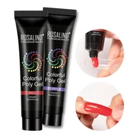 

Rosalind fashion 15ml 7 colors polygel acrylic poly nail gel quick builder gel colorful poly gel for nail extension