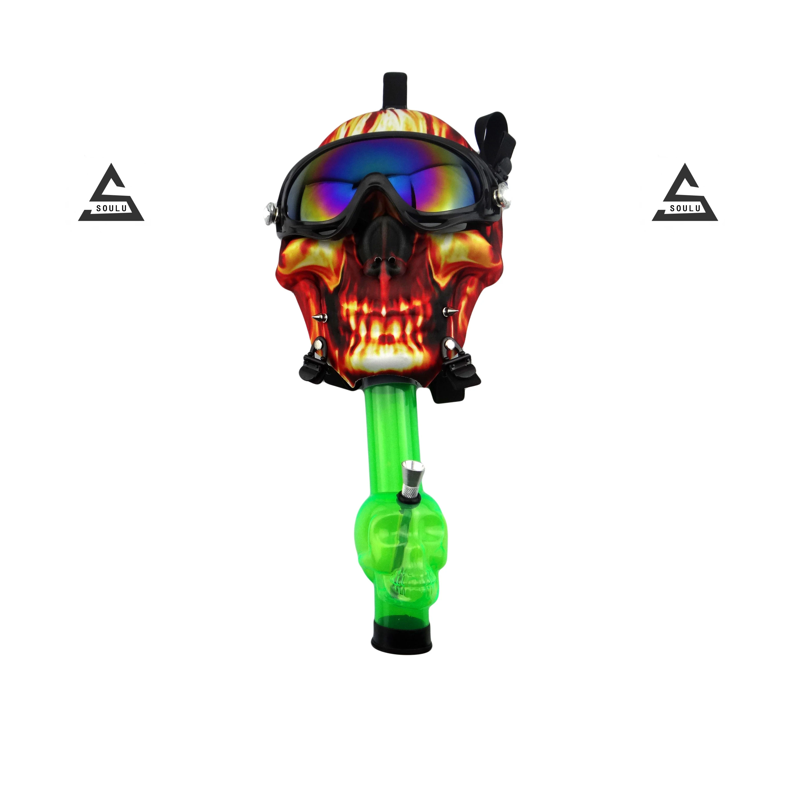 

2020 new style hookah skull mask smoke gun smoking set foreign trade hot sale new cool hookah with glasses