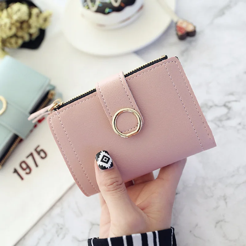 

2020 Small Fashion Brand Women Ladies Card Bag Leather Purse Wallets