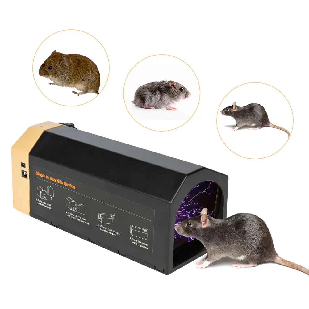 

2021 Indoor Capture Humane Plastic Electronic Rodent Traps,Smart Mouse Catcher Multi Rat Killer Chipmunk Mice Pest Mole Zapper