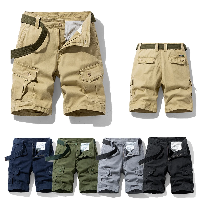 

Breathable lightweight cargo shorts cotton 6 pockets cargo pants working pants workwear casual utility men cargo shorts