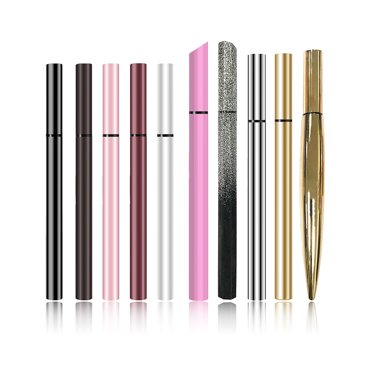 

Private label liquid eye liner no glue no magnetic pencil eyelash black clear waterproof adhesive eyeliner pen