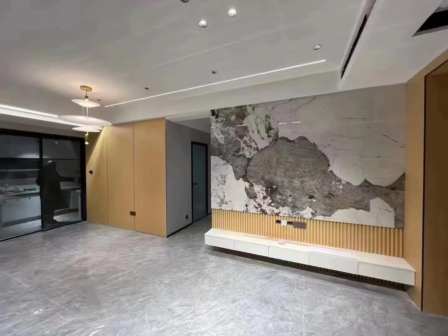 apartment wall panel project