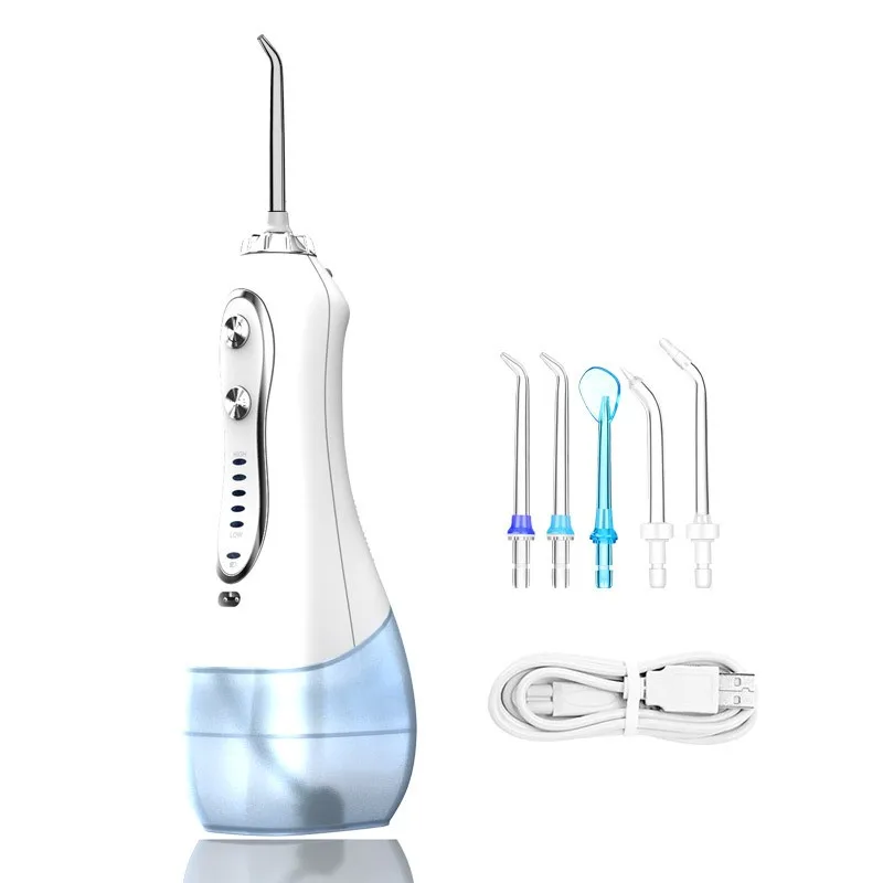 Carepik Bycare Private Label Blue Cordless Rechargeable Water Flosser Universal Voltage 70-120 psi 300ml Tank for Travel Bag