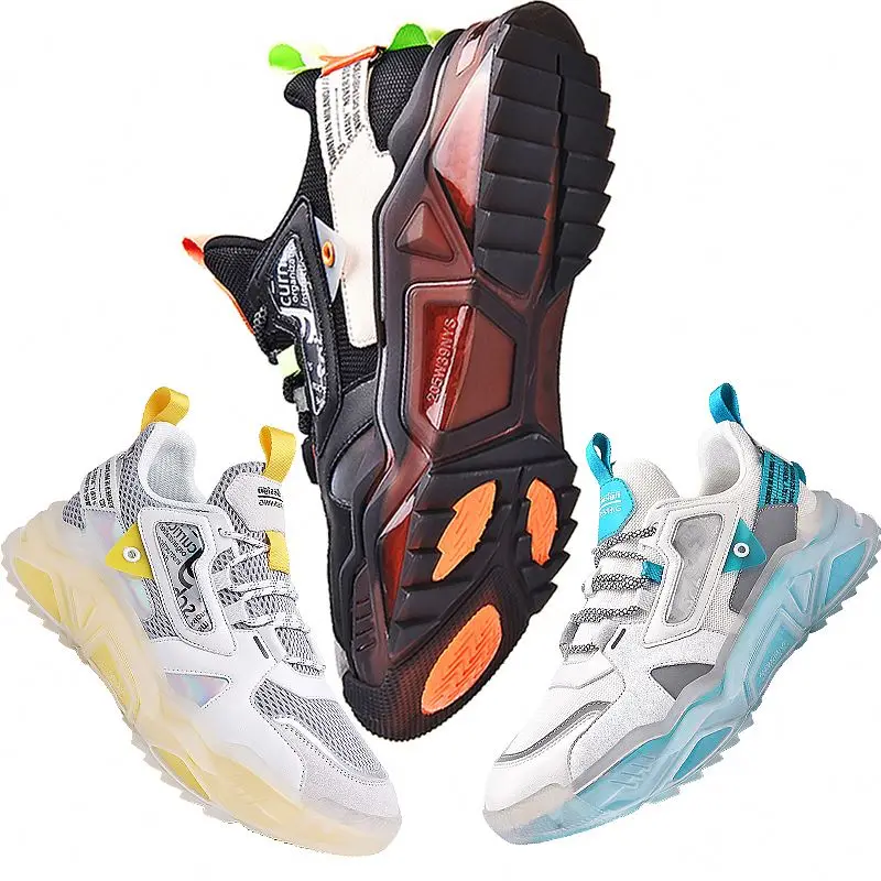 

New Arrive Azul slip resistant mesh Giay Sneaker Fashion Glowing Mens Quality Sneakers Workout Breathable Men Sneakers Chuncky