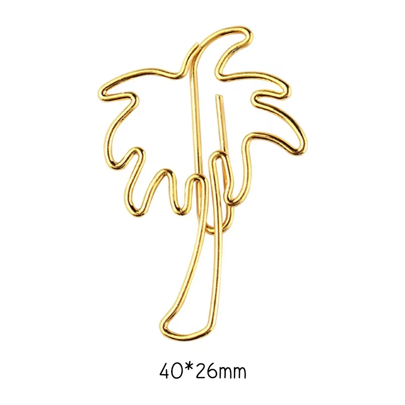 
Wholesale duranble coconut palm paper clip gold 