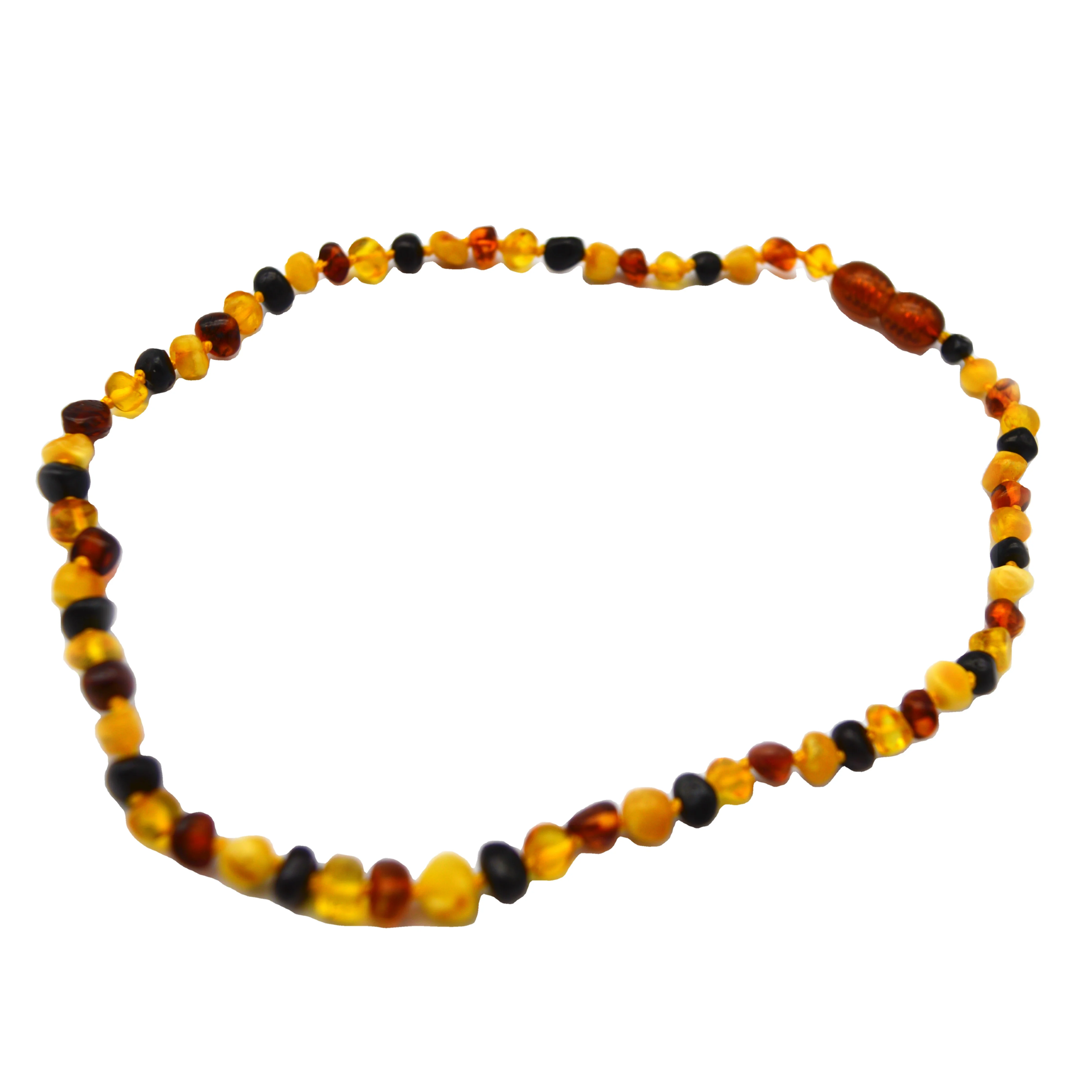 

Natural amberos baltic amber baby teething necklace for babies, Yellow/brown