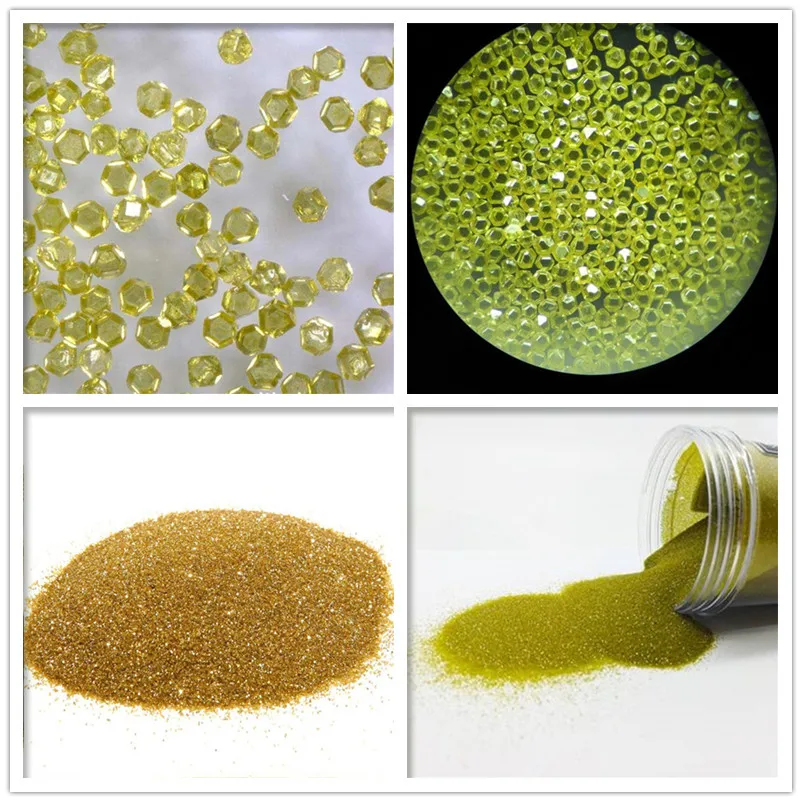 人造金刚石粉末高温高压 (hpht) 差饷物业估价署网格黄色人造金刚石