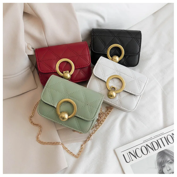 

2021 Custom Cheap Women Square Lingge Shoulder Bag Mini Trendy Ladies Small Crossbody Bags, 4 colors